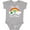 AC-Heather Grey, variant on 1st Birthday Kiss Me Im One Boys or Girls Baby Bodysuit
