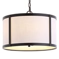 thumbnail image 2 of JONATHAN Y JYL3510A Thatcher 17" Metal LED Pendant Light, Traditional, Transitional for Kitchen, Living Room, Oil Rubbed Bronze, 2 of 10