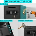 thumbnail image 3 of 6.0 Cub Extra Large Safe Box, Home Safe with Fireproof Waterproof Bag & Drop Slot, Money Safe with Backlit Touch Keypad, Drop Safe Box with Double Door for Business Home, 3 of 6