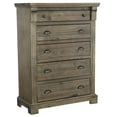 thumbnail image 3 of Progressive Furniture Baldwin 5-Drawer Wood Chest In Weathered Gray Brown, 3 of 4