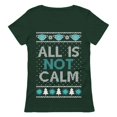 thumbnail image 1 of Tstars Womens Ugly Christmas Sweater Quarantine Christmas Shirts All Is Not Calm Christmas Gift Funny Humor Holiday Shirts Xmas Party Christmas Gifts for Her Women T Shirt Ugly Xmas Sweater, 1 of 4