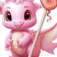 thumbnail image 4 of Adorno para Navidad Dragón Plano 2D Dinosaurio Rosa Acrílico 2 Uds. (#1), 4 of 9