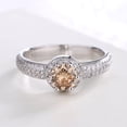 thumbnail image 2 of Sterling Silver and Swarovski Crystals Engagement Ring, 2 of 4