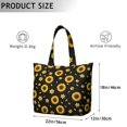 thumbnail image 5 of Sunflower Women's Large Weekend Travel Bag Moving Canvas Handbag Thick Double Layer Beach Weekend Travel Unisex Hospital Maternity Delivery with Toiletry Waterproof, 5 of 5