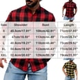 thumbnail image 3 of COSFO Work Short Sleeve Button Down Men Plaid Summer Shirts Collared Casual Loose Fit Tops, 3 of 8