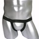 thumbnail image 3 of Calzoncillos abiertos con tirantes negros para hombre, ropa interior elástica con suspensorio, 3 of 9