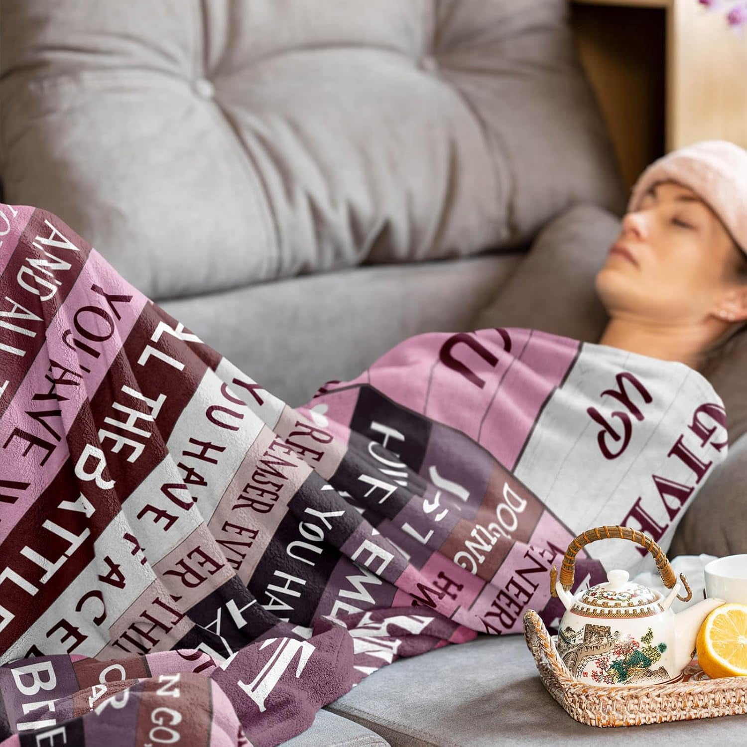 Cancer Care Gifts for Women Blanket, Breast Cancer Gifts for Woman, Chemotherapy Must Haves for Women, Cancer Comfort Gifts Chemo Patients Throw Blankets