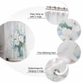 thumbnail image 5 of 72x78 Inch Shower Curtain White Blue Flowers Bathroom Decor Waterproof Fabric Bathtub Bath Curtains Decorative Spring Botanical Bottle Floral Painting Extra Long Shower Curtain Set with Hooks, 5 of 6