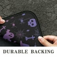 thumbnail image 6 of Purple Halloween Ghost Pumpkin Skull Pattern Door Rugs,Washable Non Slip Door Mats Indoor,Decorative Door Mats,Entry Mat Indoor for Entrance,Bedroom,Kitchen,Bathroom,30"x17", 6 of 6