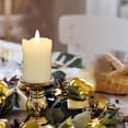 thumbnail image 2 of KUKIDSVO Flameless LED Battery Operated Ivory Pillar Candle, Flickering Realistic Moving Flame, 2.96'' x1.97'' Luminous Real Wax Indoor Home Decor(B), 2 of 7
