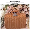 thumbnail image 6 of LIOOBO Handwoven Rattan Storage Box, Light Brown, Strong and Tidy Organizer, 6 of 8