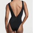 thumbnail image 2 of Victoria’s Secret One Piece Swim Suit Black Twist Front Large Black, 2 of 4