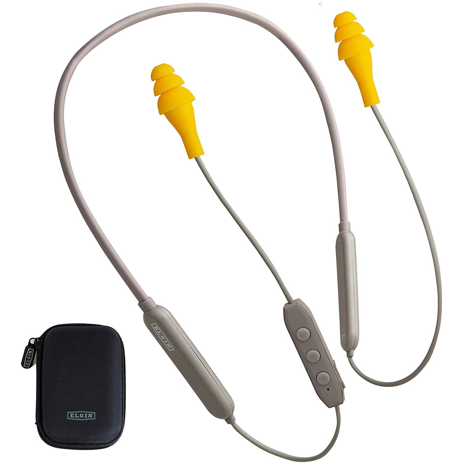 Plugfones Ear Plugs Earbuds 1st Generation Orange Hear Protection Gym Lawn 
