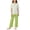 Green, variant on Cethrio Girls' Pajama Sets Short Sleeve, Knitted Casual 2 Piece Summer Girls' Sleepwear Pink Size 7-8 T