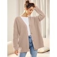 thumbnail image 4 of Women's Cardigan 2023 Open Front Oversized Button Lightweight Sweaters V Neck Loose Cardigans Knit Outwear, 4 of 8