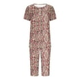 thumbnail image 3 of Wancir Women's Pajamas Sets Long Sleeve with Plaid Pants Soft Sleepwear 2 Piece Pjs Lightweight Lounge Set with Pockets, 3 of 4