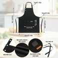 thumbnail image 3 of AOWOO 2 Pack Kitchen Bib Apron, Adjustable Waterdrop Resistant Apron with 3 Pockets, Kitchen Cooking Chef Apron for Women Men, Unisex Black Apron for Kitchen Cooking Baking Crafting BBQ Drawing, 3 of 8