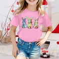 thumbnail image 2 of Xuewenshw Hauts d'Été pour Enfants Manches Pétales Col Rond Décontracté T-Shirts Unis Graphiques pour Tout-Petits, 2 of 4