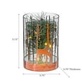 thumbnail image 2 of Led Cylinder Glass Stand Rosegold Pine Tree Small, 2 of 3