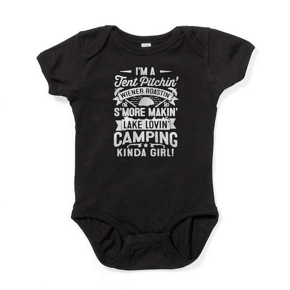 CafePress - Love Camping T Shirt Body Suit - Cute Infant Bodysuit Baby Romper - Size Newborn - 24 Months
