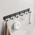 thumbnail image 4 of Gancho negro de aluminio espacial, gancho para Toalla de baño, gancho para ropa trasera de puerta de sala de estar, gancho de almacenamiento negro Simple para ahorrar espacio, 4 of 4