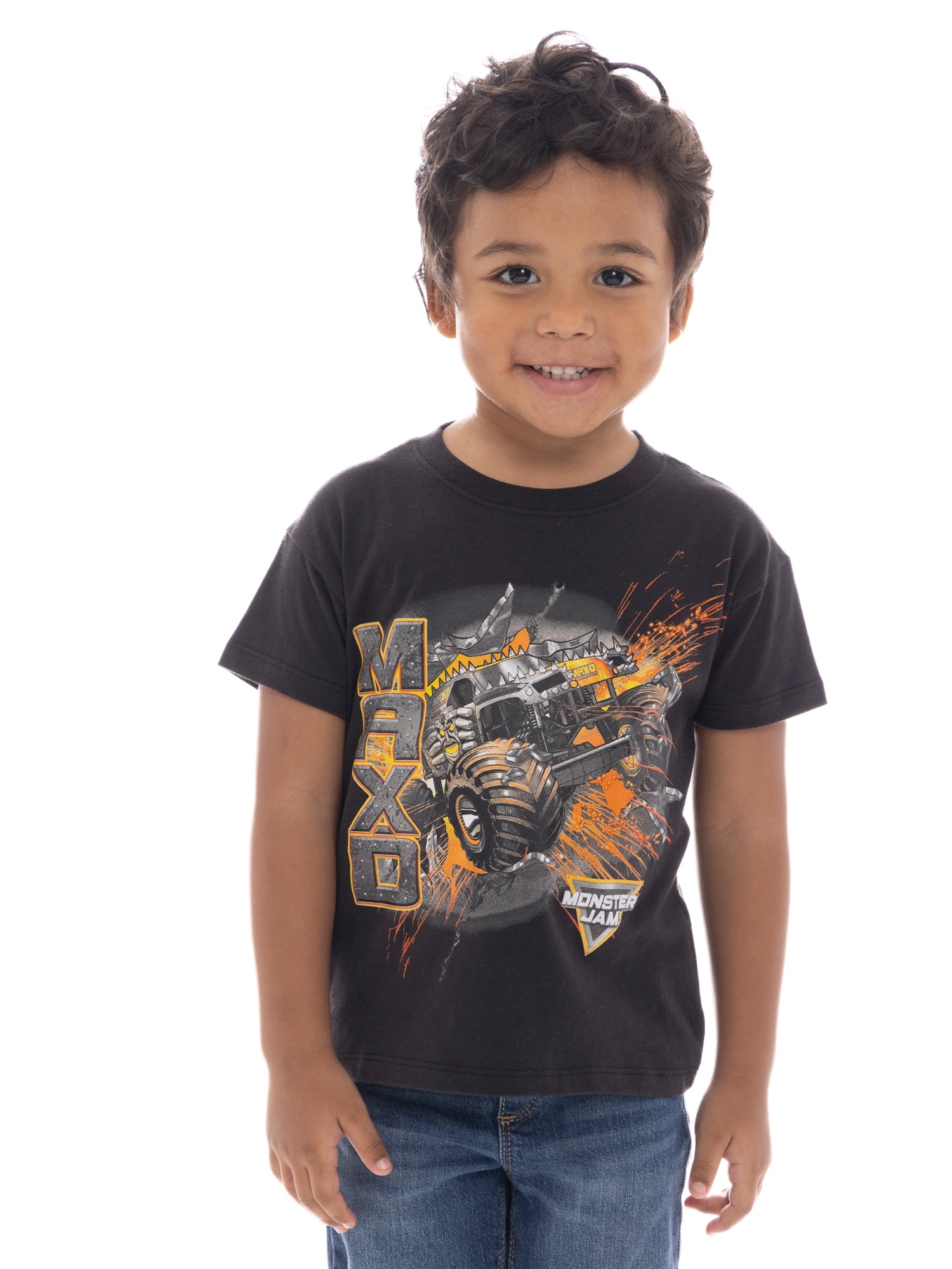 Monster Jam Toddler Boys MAXD Graphic Tee, Sizes 12M-5T