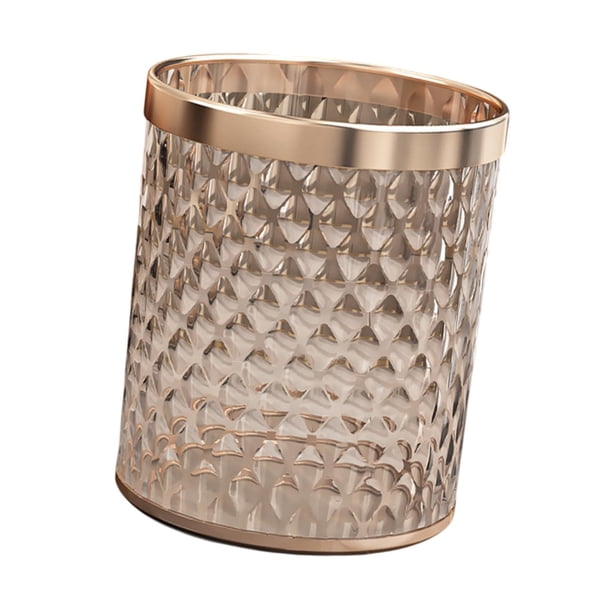 Contenedor de basura con estilo, cesto para basura, bote de basura para el hogar. Champán