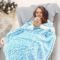 thumbnail image 2 of Flannel Light Blue Blanket Twin Size Turquoise Cyan Teal Sky Blue Bed Throw Blankets 60"x80" Fuzzy Soft Twin Blankets for Bed Couch Bedroom Home Decor, 2 of 6