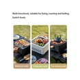 thumbnail image 4 of 3-Piece Campfire Grill Set, Foldable Outdoor Charcoal Barbecue Grill Suitable For Camping Table, Portable Grill With Clips And Carrying Bag, Suitable For Outdoor Car Camping Cooking, 4 of 7