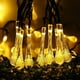 thumbnail image 3 of Guirnalda de luces solares para exteriores, 5 metros, 20 LED, funciona con pilas, impermeable, con 8 modos de iluminación, decorativa para jardín, terraza, hogar, Navidad, Pascua, fiesta, boda, patio,, 3 of 5