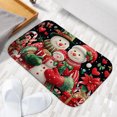 thumbnail image 6 of 1pc Snowman Family at Christmas Absorbent Non-Slip Bathroom Thickened Flannel Rug Decor,Soft,Quick Drying,Suitable For Indoor/outdoor Use,Bathrooms,Bedrooms,Kitchens,Terrace,Laundry Rooms,16"x24", 6 of 9