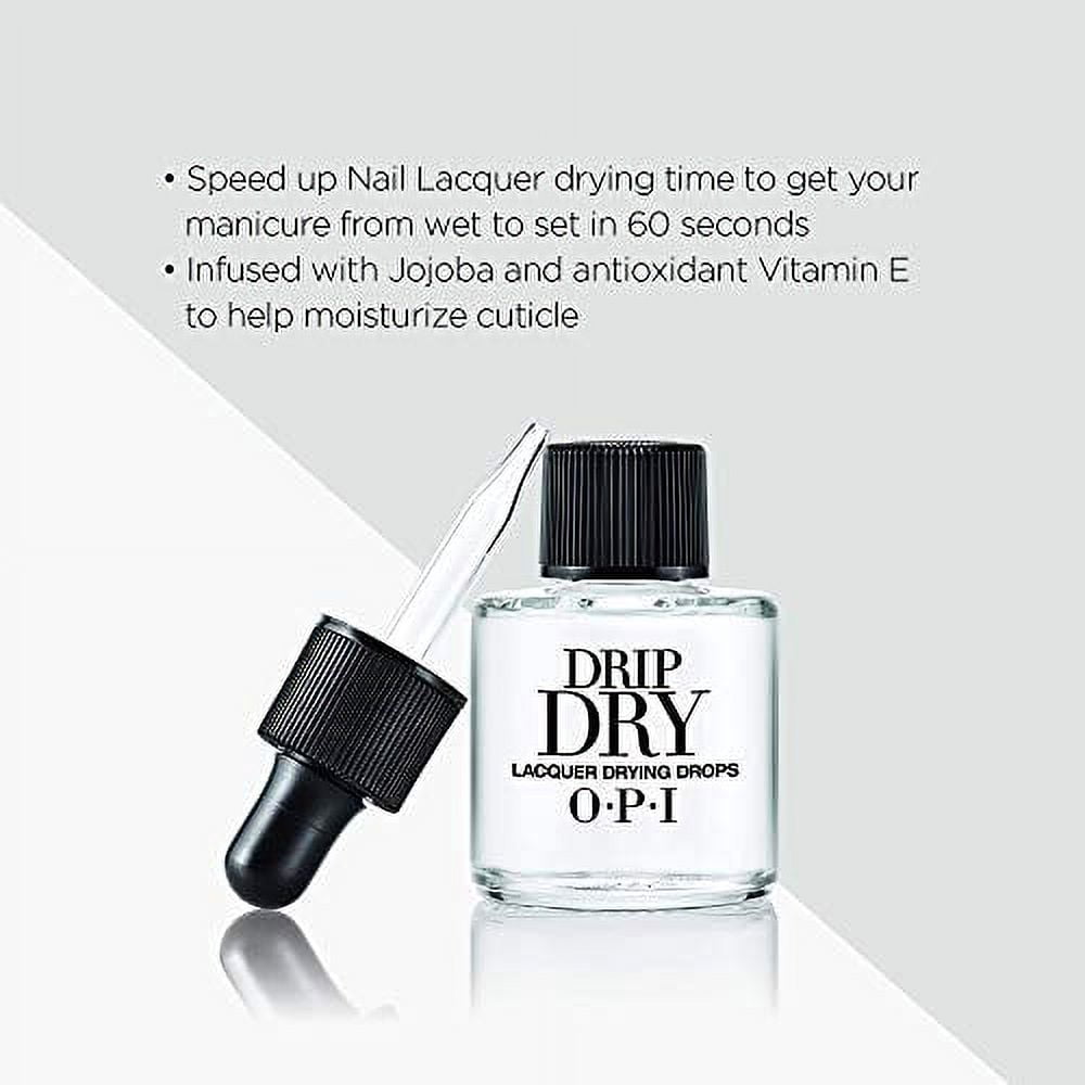 OPI Drip Dry, Nail Lacquer Drying Drops, Nail Polish Fast Drying Drops, 0.91 fl oz