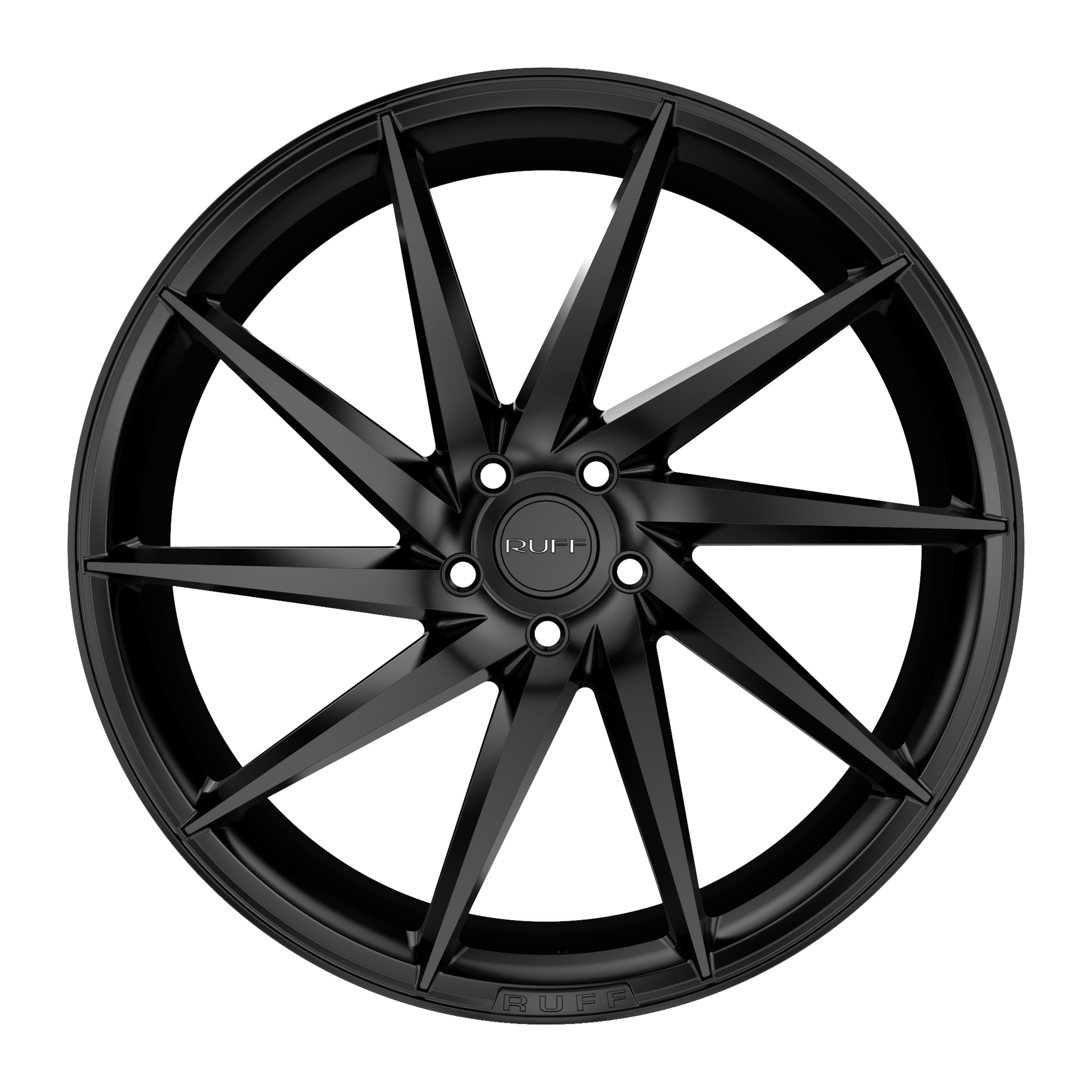 L⇔R Laugh+Rough12〜22 22x9 Ruff R2 SATIN BLACK Wheel 5x120 (15mm) - Walmart.com