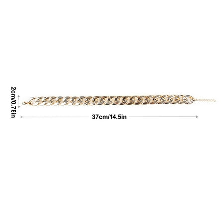 BXIRSM Teddy Bargo French Dog Bully- Gold Chain Small And Medium Dog Collar Pet Necklace Jewelry Accessories