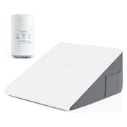 10 inch Foam Wedge Pillow for Sleeping ,Triangle Bed Wedge Pillow for Headboard ,Soft Memory Foam & Washable Cover