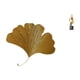 thumbnail image 1 of Escultura de ginkgo de hierro forjado, arte abstracto, estatua de resina, figura creativa, adorno para el hogar, adecuado para sala de estar, dormitor, 1 of 8