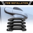 thumbnail image 2 of 4pcs Cubierta del mango de la puerta exterior Protector del mango de la puerta del automóvil para Chevrolet Silverado 1500 2014-2024 Protector del mango de la puerta del automóvil sin teclado Negro, 2 of 6