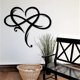 thumbnail image 5 of 55*46CM Infinity Heart Wall Decor Metal Wall Art, Iron Art Decoration Gift, Eternal Love Wall Sculpture for Home Bedroom Living Room, 5 of 5