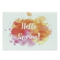 thumbnail image 1 of Orange and Pink Cutting Board, Grunge Abstract Paint Splashes with Warm Tones Hello Spring Slogan, Decorative Tempered Glass Cutting and Serving Board, Large Size, Orange Yellow Pink, by Ambesonne, 1 of 1