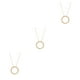 thumbnail image 5 of Jumpingount Collar de cadena Círculo resistente único Joyería estética Oro Colgantes colgantes elegantes Collares largos para mujer Plata Type1 NO1 Jumpingount CBP201343, 5 of 6