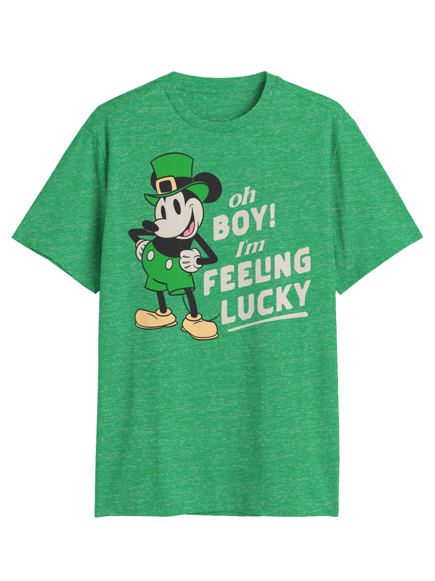 Disney, Men's & Big Men's St. Patrick's Day Graphic Tee, Mickey, Sizes S-3XL