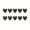 Black, variant on dianhelloya10Pcs Nail Decorations Exquisite Shape Stunning Visual Effect Eco-friendly Vivid Color Decorative Alloy 3D Love Heart Nail Art Decors DIY Manicures White