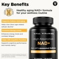 thumbnail image 6 of Vital Vitamins NAD+ Supplement with Liposomal Delivery, Cellular Energy & Anti-Aging Support, for Men & Women, 30-Day Supply, 6 of 10