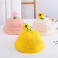 thumbnail image 2 of Children Fashion Three-dimensional Plush Floret Pure Color Fisherman Hat, 2 of 6