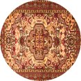 thumbnail image 1 of Ahgly Company Indoor Round Persian Orange Traditional Area Rugs, 8' Round, 1 of 1