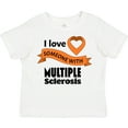 thumbnail image 3 of Inktastic I Love Someone with Multiple Sclerosis Orange Heart Ribbon Boys or Girls Toddler T-Shirt, 3 of 5