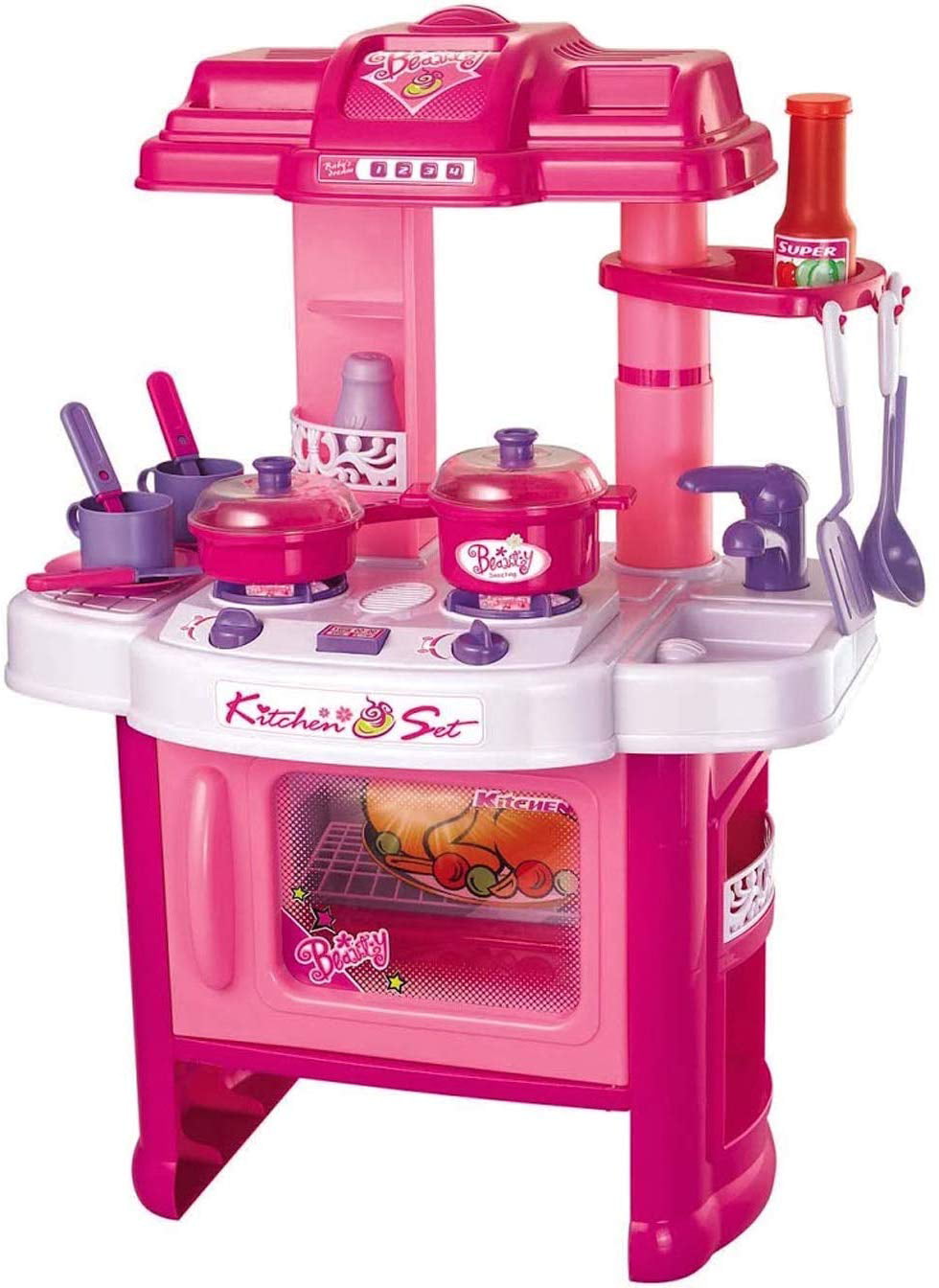 PowerTRC Deluxe Beauty Kitchen Appliance Cooking Play Set 25