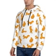 thumbnail image 3 of Naloa Cartoon Squirrel Men's Casual Hooded Collar Drawstring Hoodies Pullover Sweatshirts Casual Long Sleeve Shirts-Medium, 3 of 7