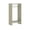 Gray, variant on Easy Track 2-Shelf Double Hanging Closet Organizer System, White
