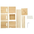 thumbnail image 2 of Desktop Bookshelf, Durable Lightweight Extendable Bamboo Desk Organizer Easy To Install   For Home For Bedroom For Office, 2 of 8
